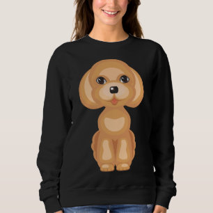 Cute Toy poodle     Sweatshirt