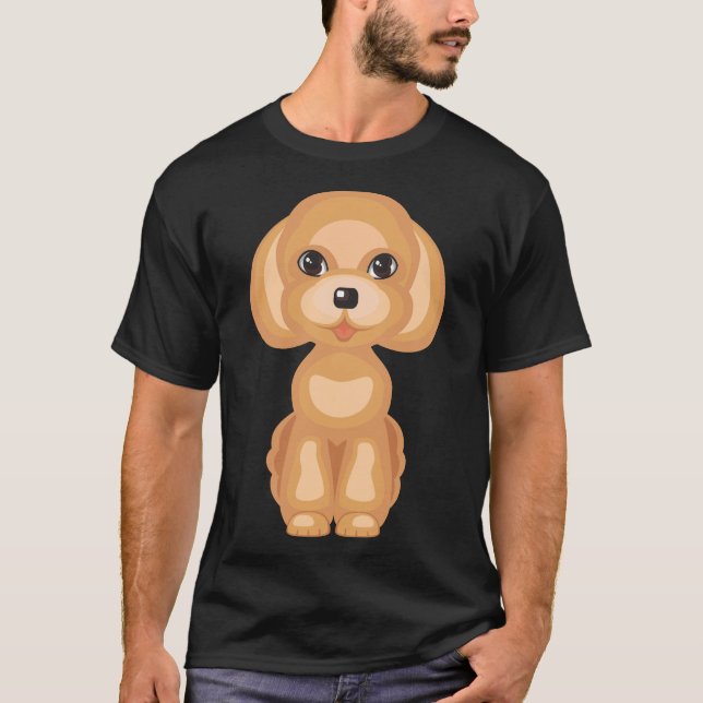 Cute Toy poodle     T-Shirt (Front)