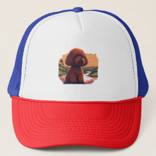 Cute Toy Poodle Trucker Hat