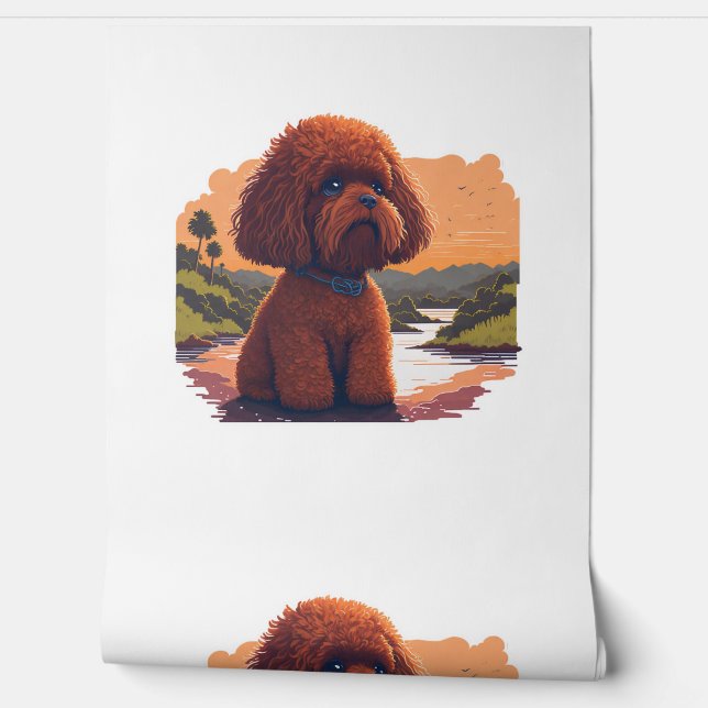 Cute Toy Poodle  Wallpaper (Unrolling)