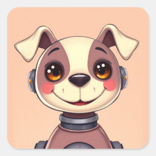 Cute Toy Robot Dog Sticker