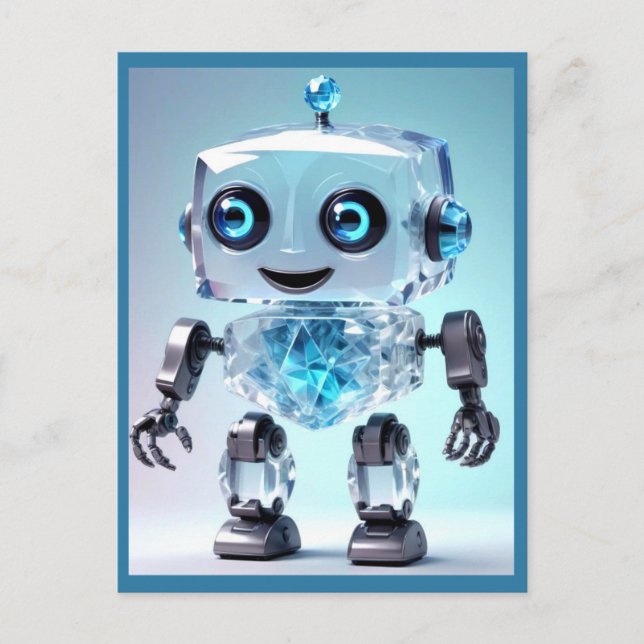 Cute Toy Robot Postcard (Front)