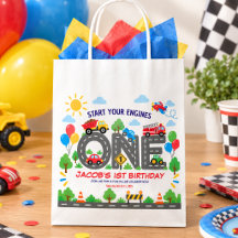 Cute Transportation Cars boy 1st Birthday