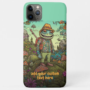 Cute Traveller Frog Wildflower Cottagecore Custom Case-Mate iPhone Case