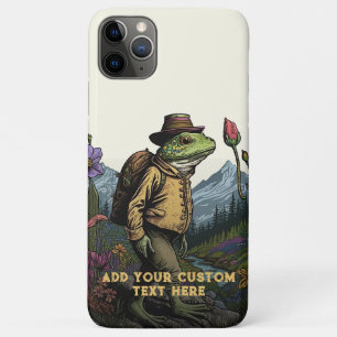 Cute Traveller Frog Wildflower Cottagecore Custom Case-Mate iPhone Case