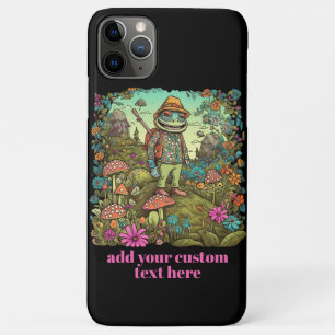 Cute Traveller Frog Wildflower Cottagecore Custom Case-Mate iPhone Case