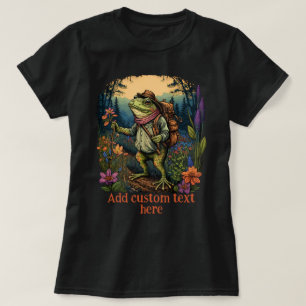 Cute Traveller frog wildflower forest, Toad Lovers T-Shirt