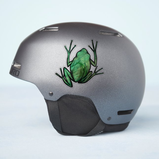 Cute Tree Frog Artistic Frogs I love frogs         (Helmet Side)