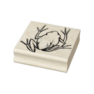 Cute Tree Frog Artistic Frogs I love frogs         Rubber Stamp