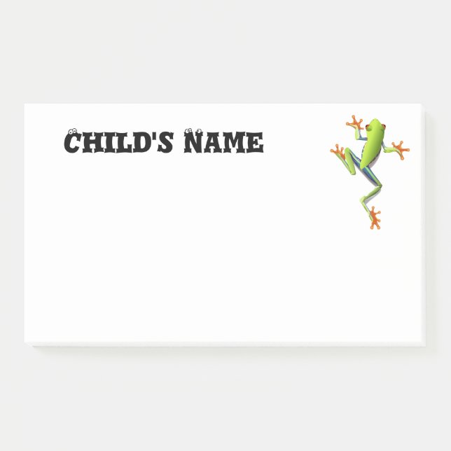 Cute Tree Frog Post-it Notes (Front)