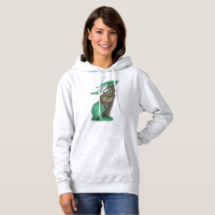 Cute Tree Hugging Bear With Fancy Green Leggings Hoodie