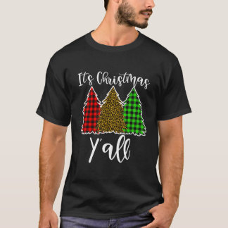 Cute Tree Y’All Funny Holiday Xmas Gift Winter Tee