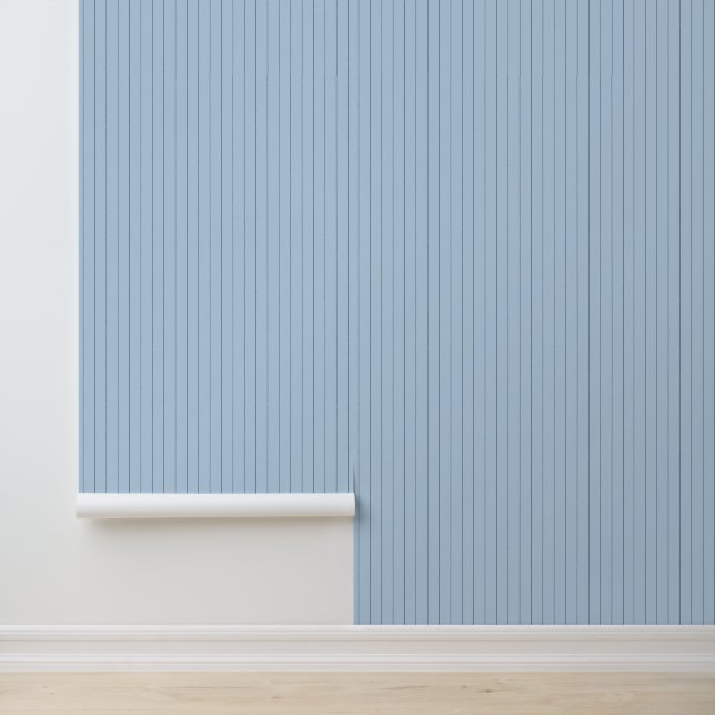 Cute Trendy 1" Pinstripe Baby Blue Wallpaper (Application)
