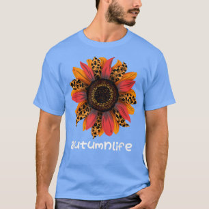 Cute Trendy Beautiful Autumn Fall Season Sunflower T-Shirt