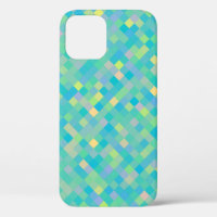CUTE Trendy Bright Multi-Colour Square Pattern