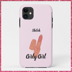 Cute Trendy Lipstick Girly Girl Case-Mate iPhone Case