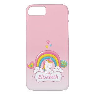 Cute Trendy  Magical Unicorn Custom  gradient pink Case-Mate iPhone Case