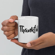 Cute Trendy Minimalist Thankful Thanksgiving Gifts