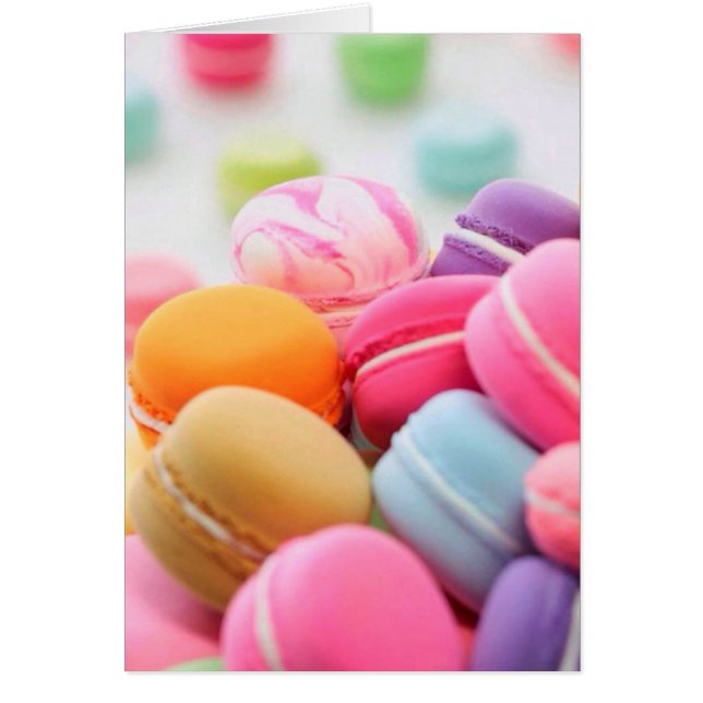 Cute Trendy Pastel Colourful French Macaron Cookie (Front)