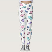 Cute Trendy Pastel Gemstones Gems Crystal Pattern