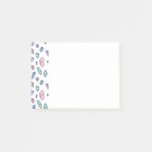 Cute Trendy Pastel Gemstones Gems Crystal Pattern