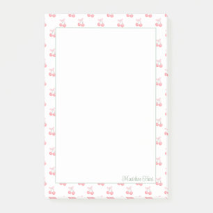 Cute Trendy Personalised Cherries Post-it Notes