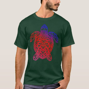 Cute Trendy Sea Turtle Ocean Blue Tribal Gift T-Shirt