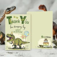 Cute TRex Dinosaur Five-Rex Boy 5th Birthday Party