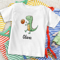Cute Trex Playing Basketball