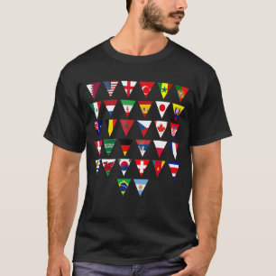 Cute Triangle Flag Thirty Two Country Festival Soc T-Shirt