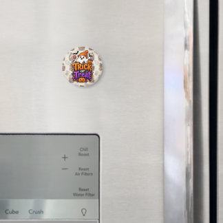 Cute Trick or Treat Ghost Halloween Magnet