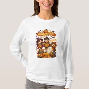 Cute Trick Or Treat Halloween Long Sleeve Shirt