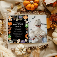 Cute Trick Or Treat Halloween Photo Birthday