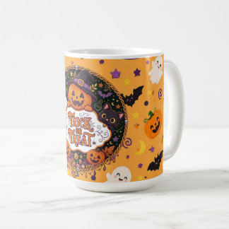 Cute Trick or Treat Halloween Spooky Party Coffee Mug