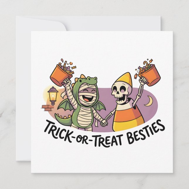 Cute Trick or Treat Squad Invitation (Front)