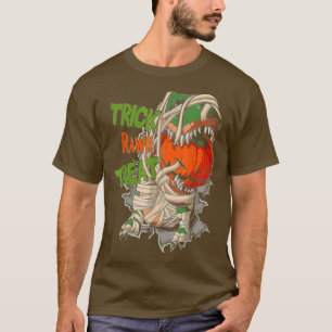 Cute Trick Rawr Treat Dinosaur Mummy T Re Hallowee T-Shirt