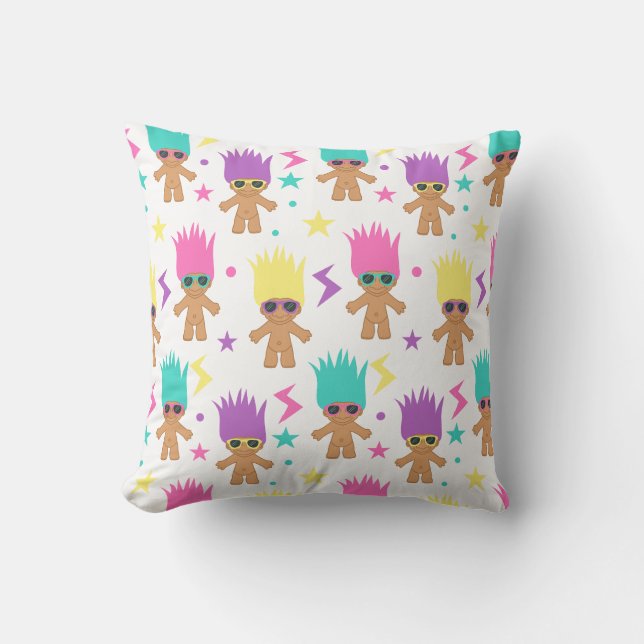 Cute Troll 80's 90's Retro Pattern Cushion (Front)