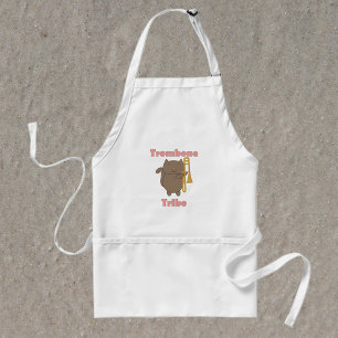 Cute Trombone Cat “Trombone Tribe” Marching Band  Standard Apron