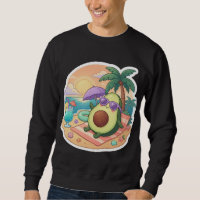 Cute tropical avocado design for summer lovers