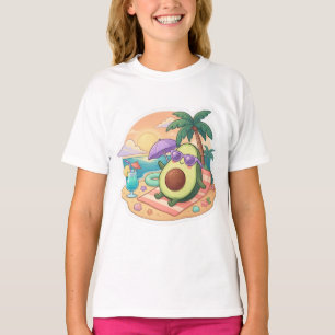 Cute tropical avocado design for summer lovers T-Shirt