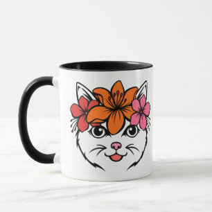Cute Tropical Cat Mug