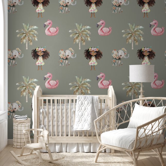 Cute Tropical Fairytale Princess  Wallpaper (Kids)