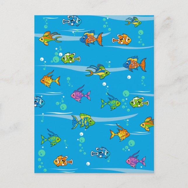 Cute Tropical Fish Postcard (Front)