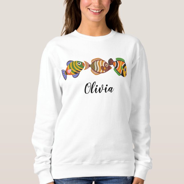 Cute Tropical Fish Sweatshirt (Front)