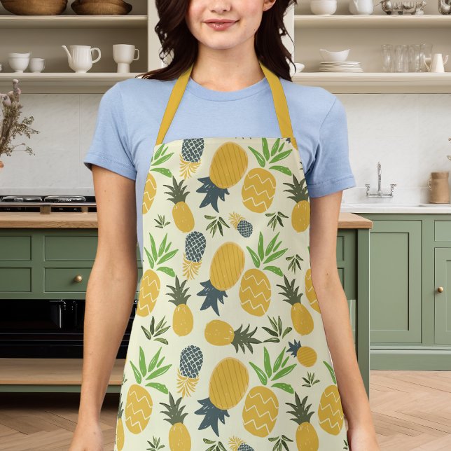 Cute Tropical Fruit Pineapple Apron (Creator Uploaded)