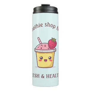 Cute Tropical Fruit Smoothies Fruit Kitchen shop Thermal Tumbler
