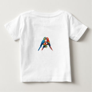 Cute Tropical Parrots Baby T-Shirt