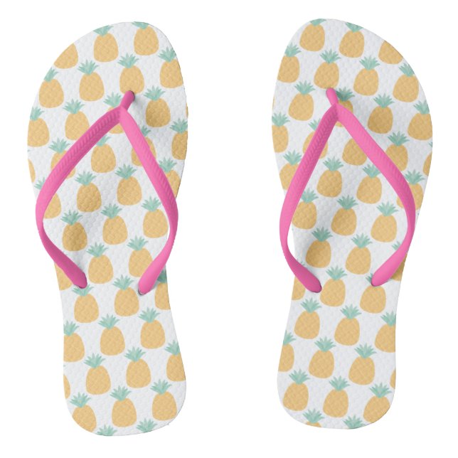 Cute Tropical Pineapple Pattern Jandals (Footbed)