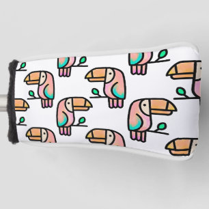 cute tropical toucan bird animal gift for kids golf head cover