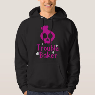 Cute Trouble Baker Girls Women Chef Cooking Bakery Hoodie